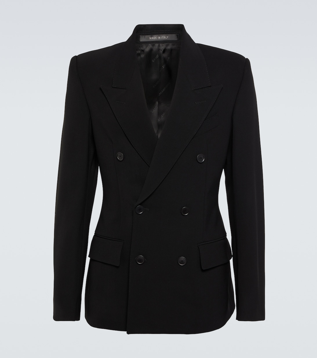 Wool-blend double-breasted blazer | Balenciaga