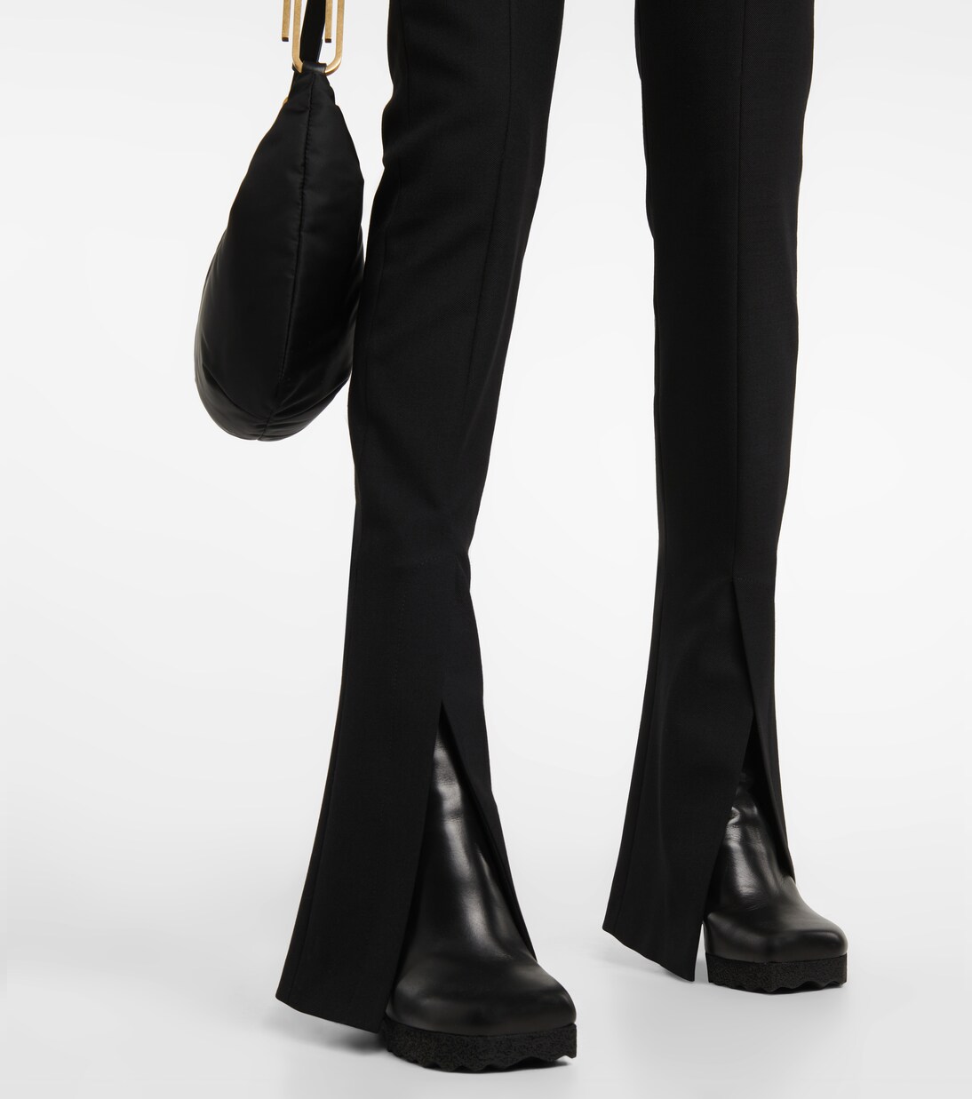Corporate flared wool-blend pants | Off-White