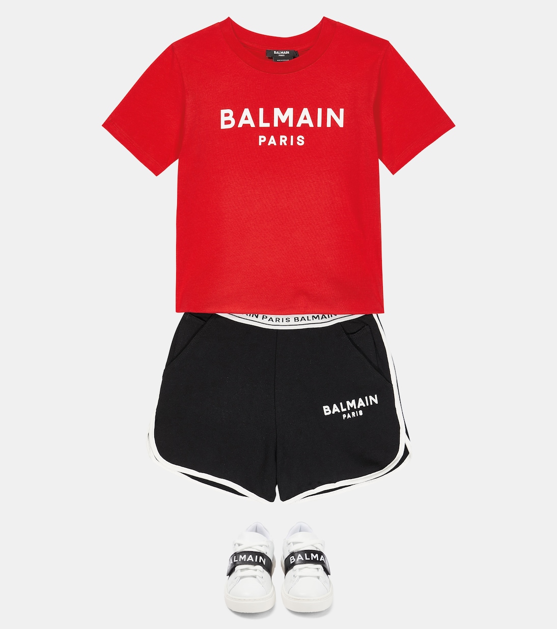로고 코튼 티셔츠 | Balmain Kids