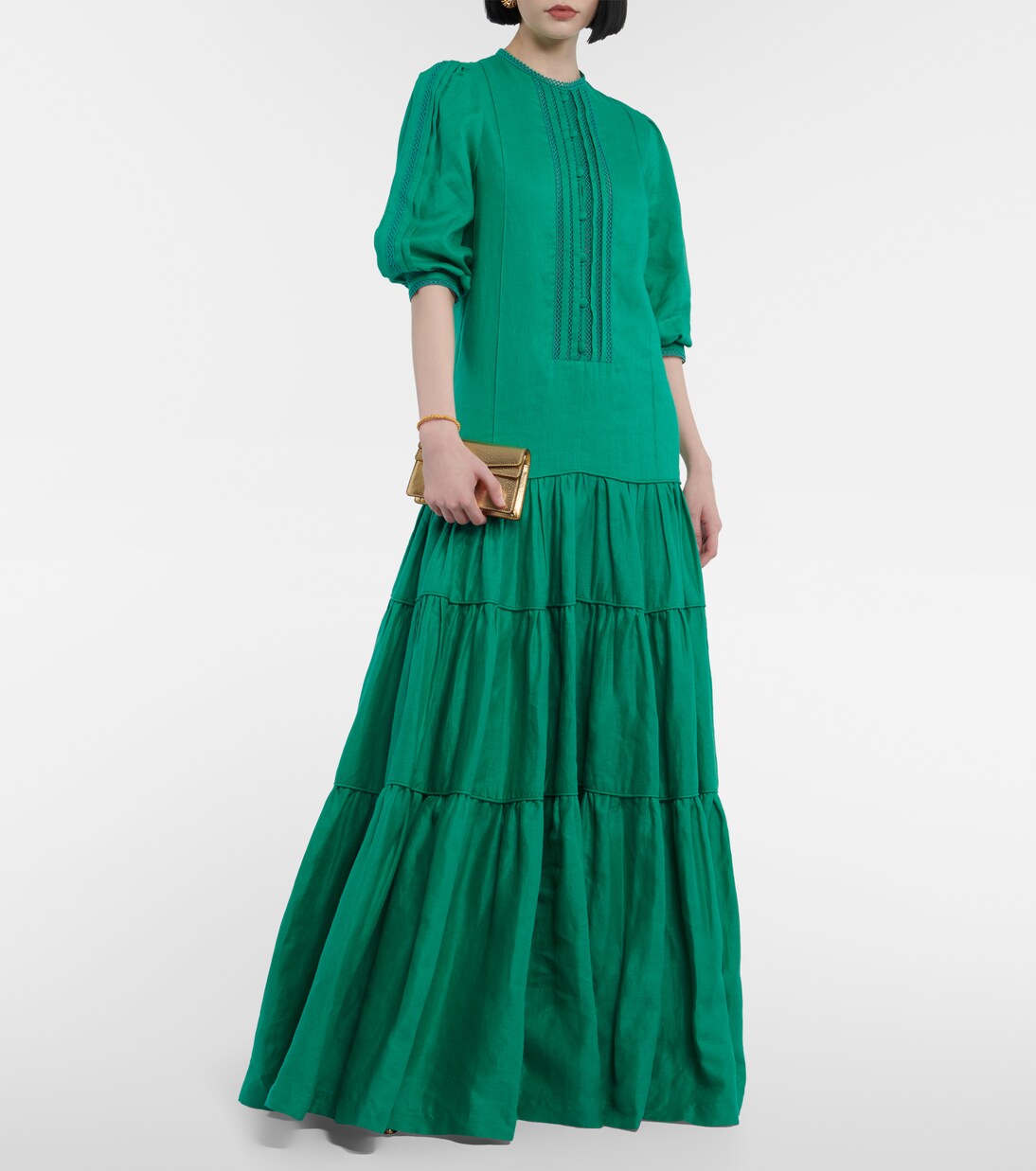 Robe longue en lin | Costarellos