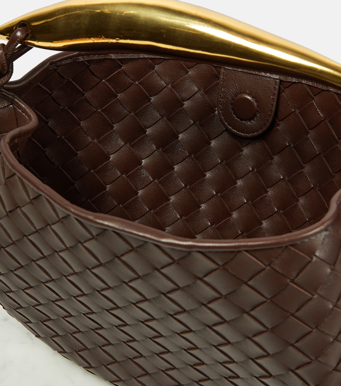 Borsa a spalla Sardine in pelle | Bottega Veneta