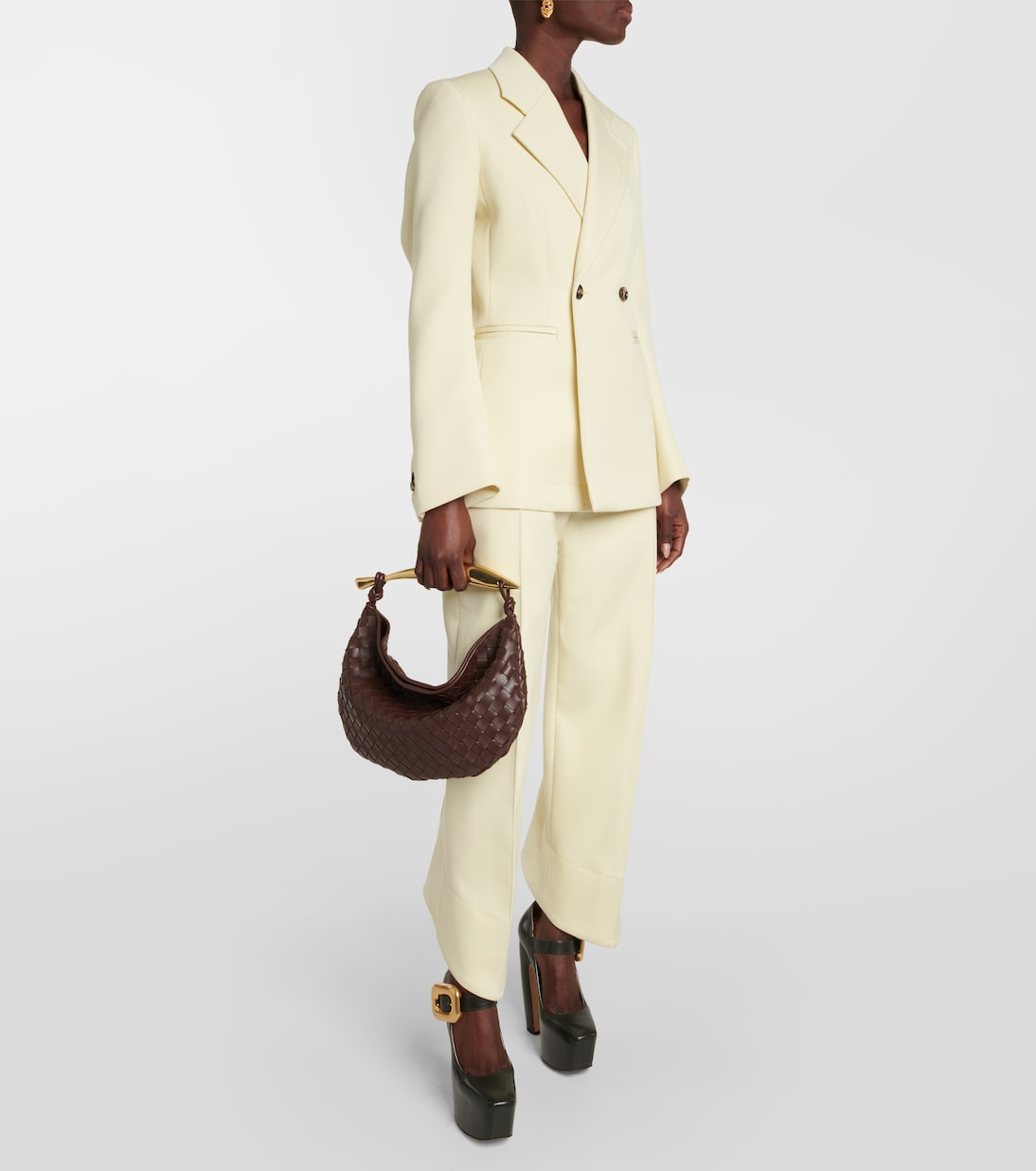 Borsa a spalla Sardine in pelle | Bottega Veneta