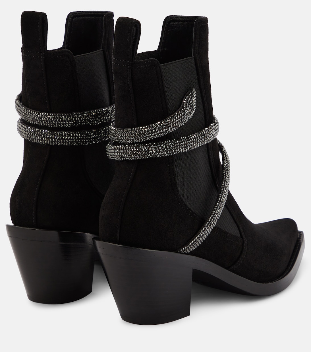 Embellished suede ankle boots | Rene Caovilla