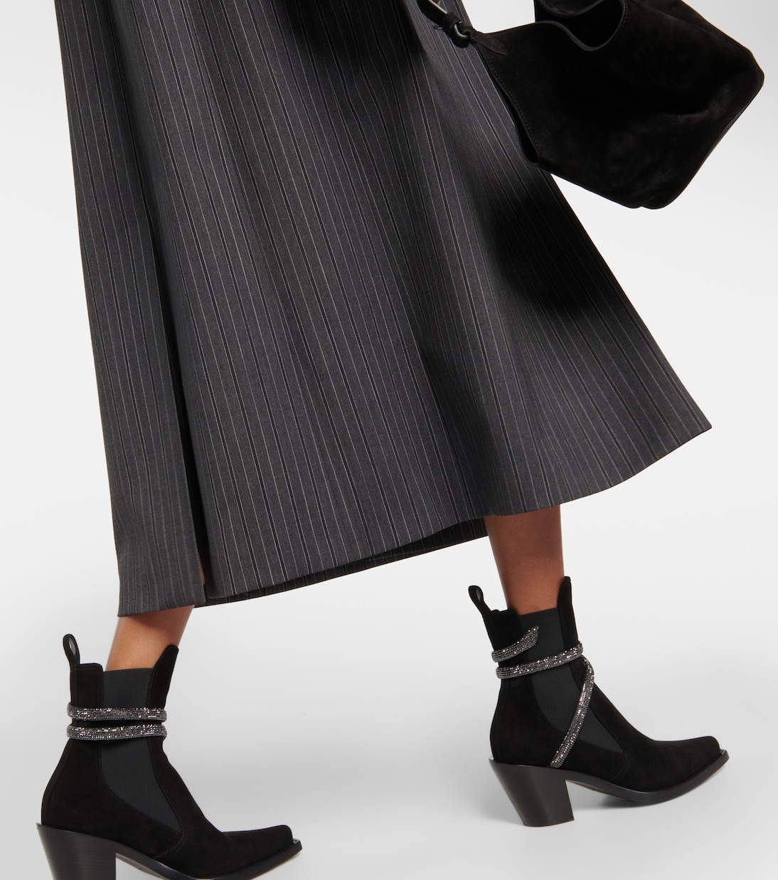 Embellished suede ankle boots | Rene Caovilla