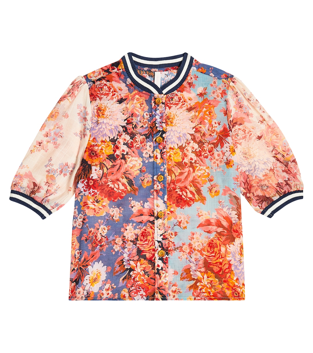 Sobrecamisa Devi de algodón floral | Zimmermann Kids