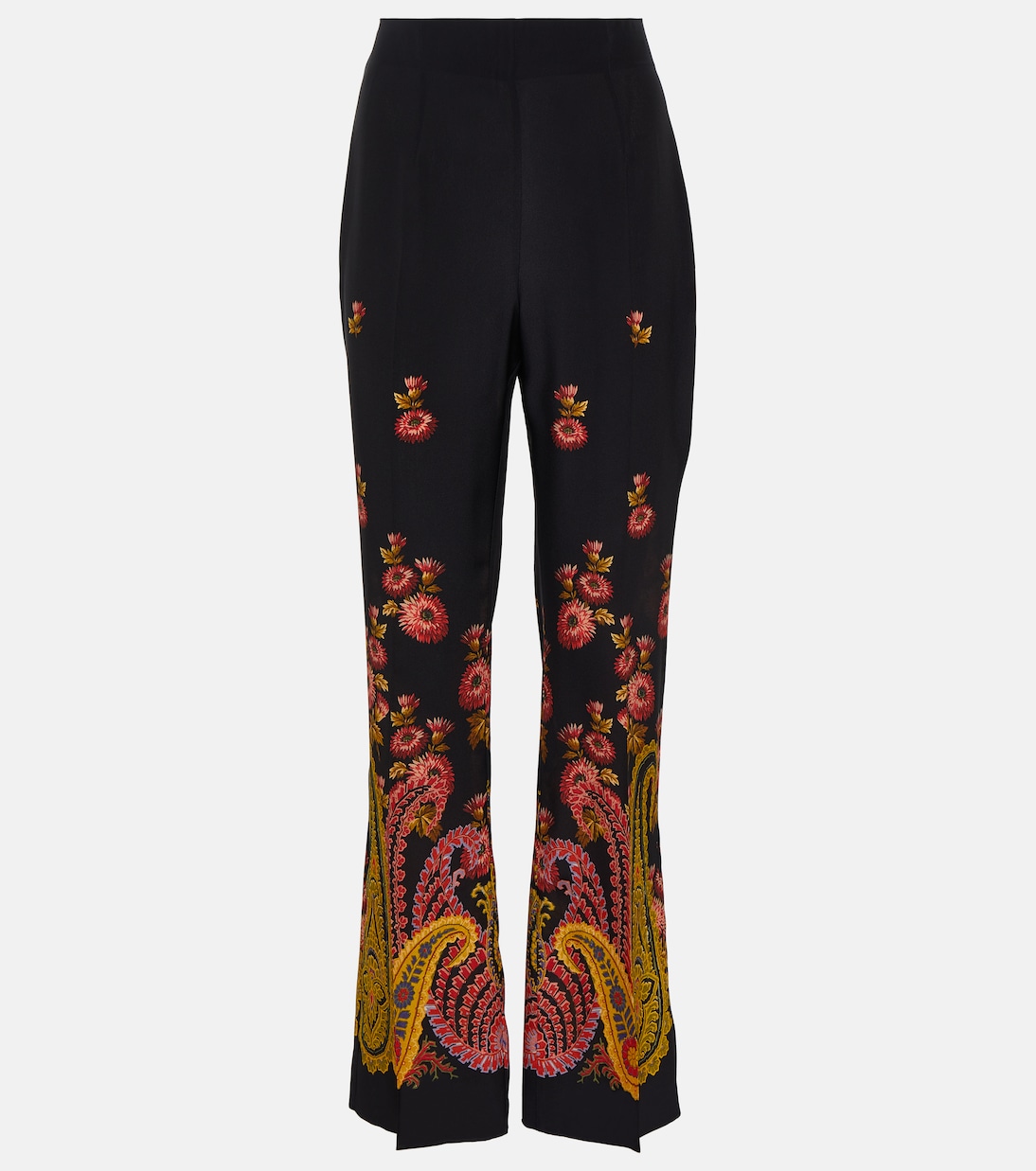 Pantalon à taille haute en soie | Etro