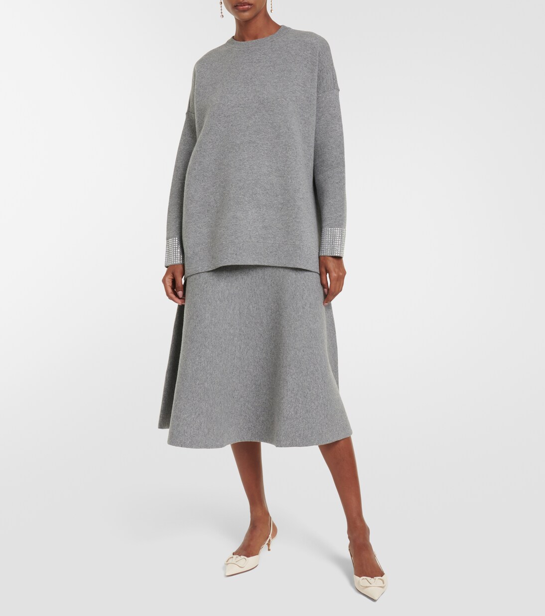 Embellished wool-blend sweater | Valentino