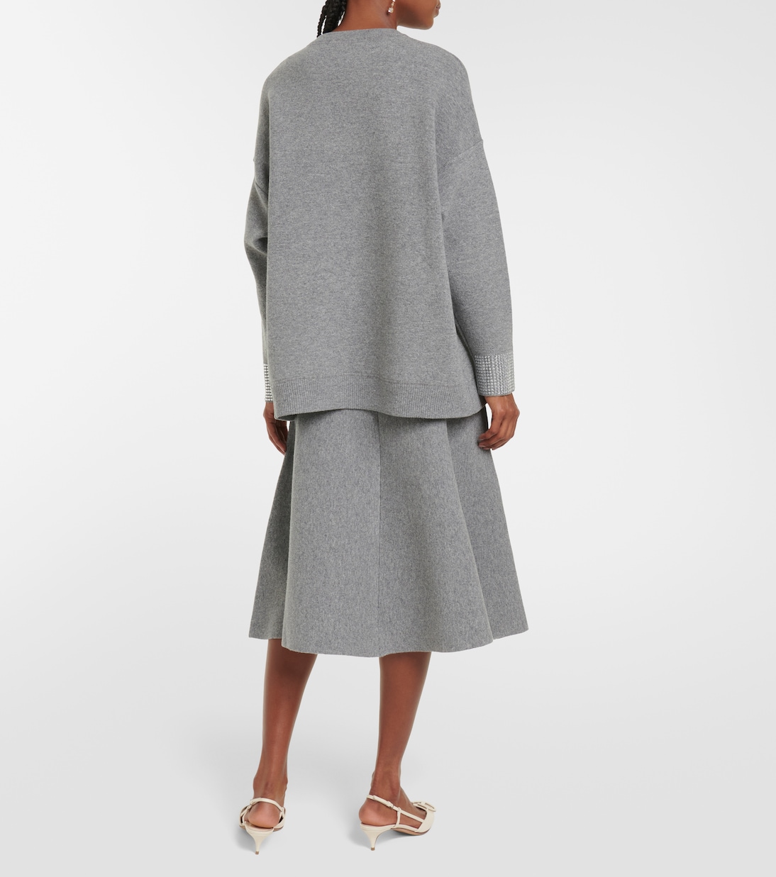Embellished wool-blend sweater | Valentino
