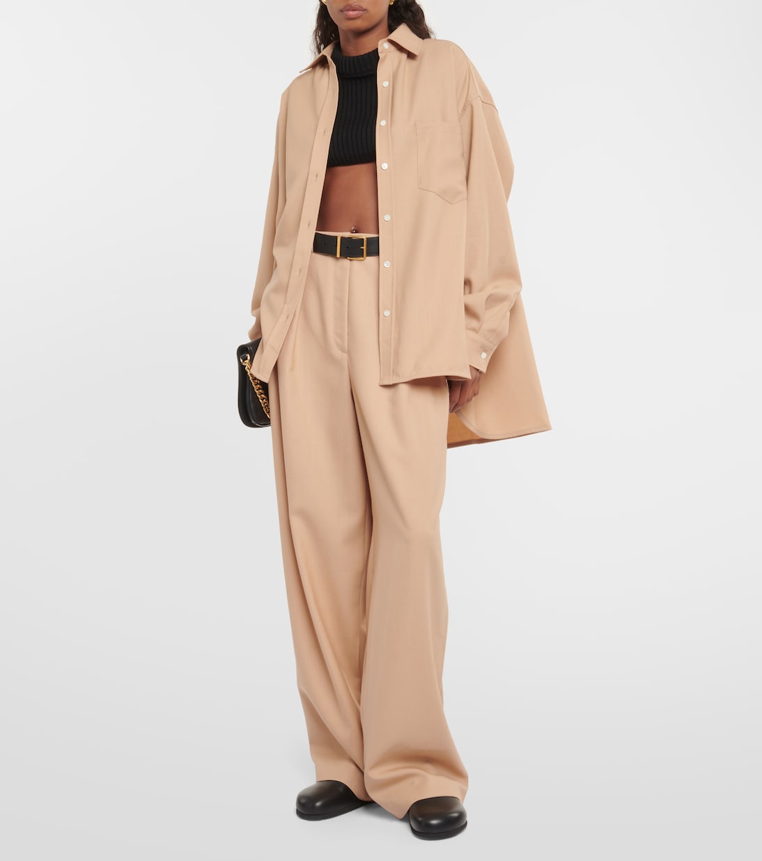 Pantalon ample Tansy en sergé | The Frankie Shop