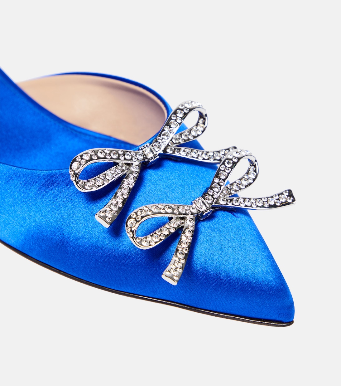 Embellished satin mules | Giambattista Valli