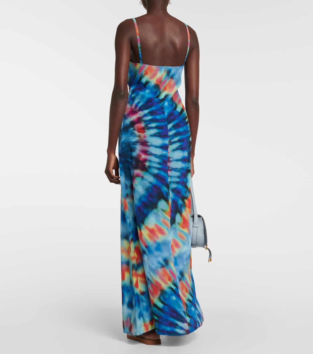 Robe longue tie & dye en soie | Chloé