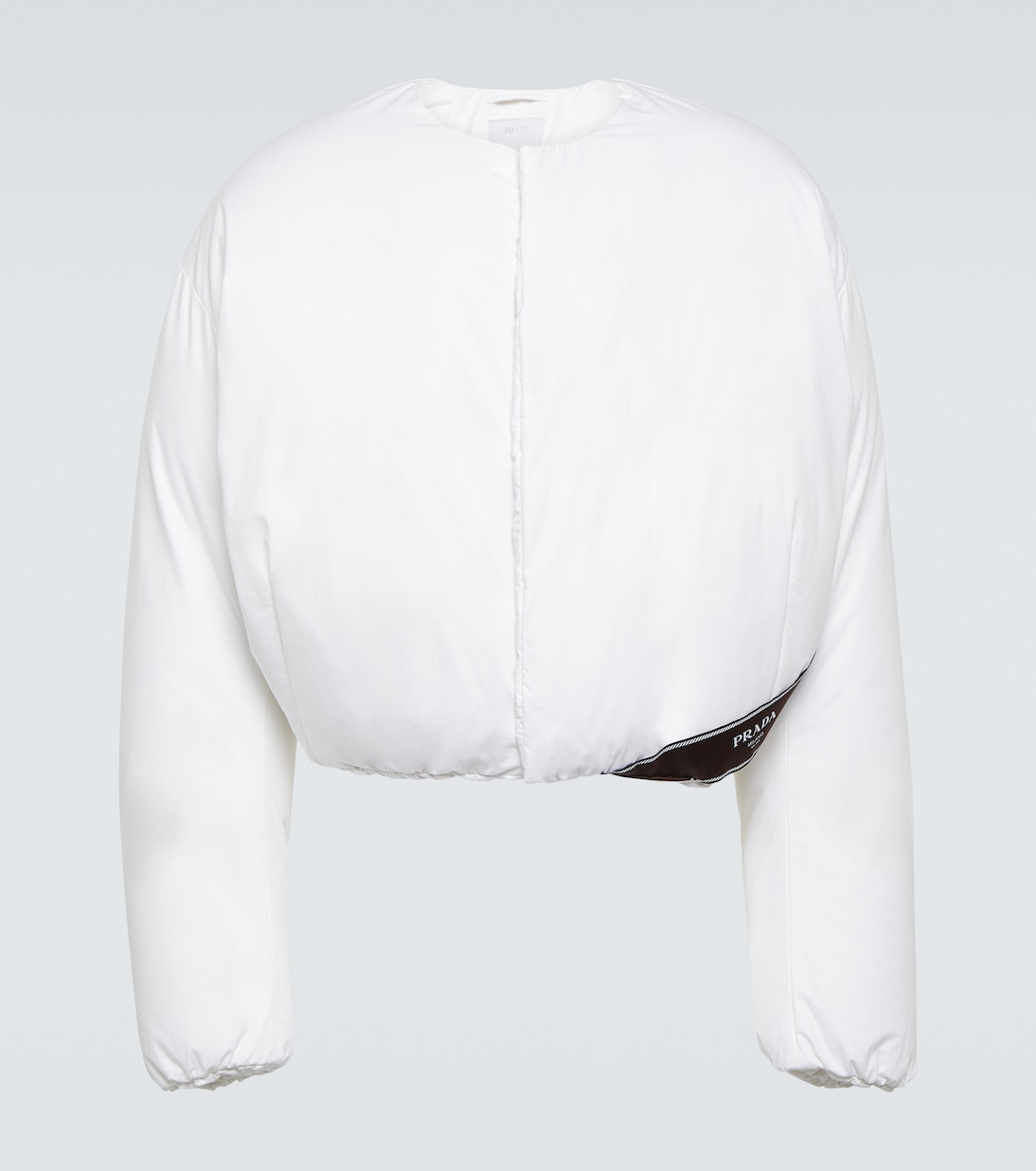 Cropped-Daunenjacke aus Baumwolle | Prada