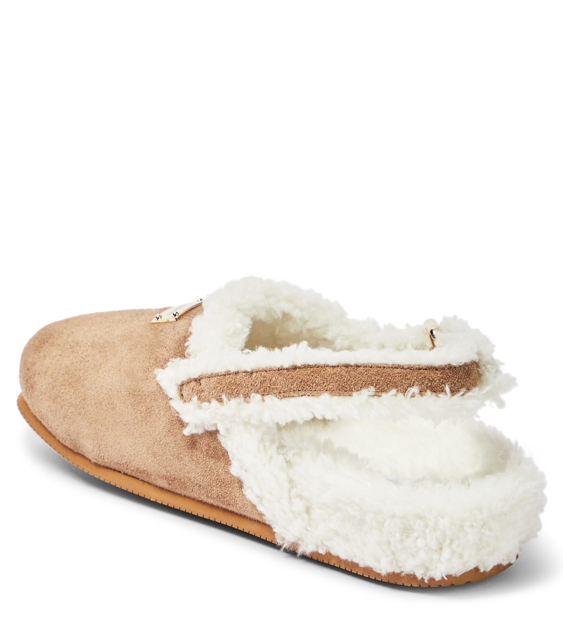 Slippers in suede e pelliccia sintetica | Dolce&Gabbana Kids