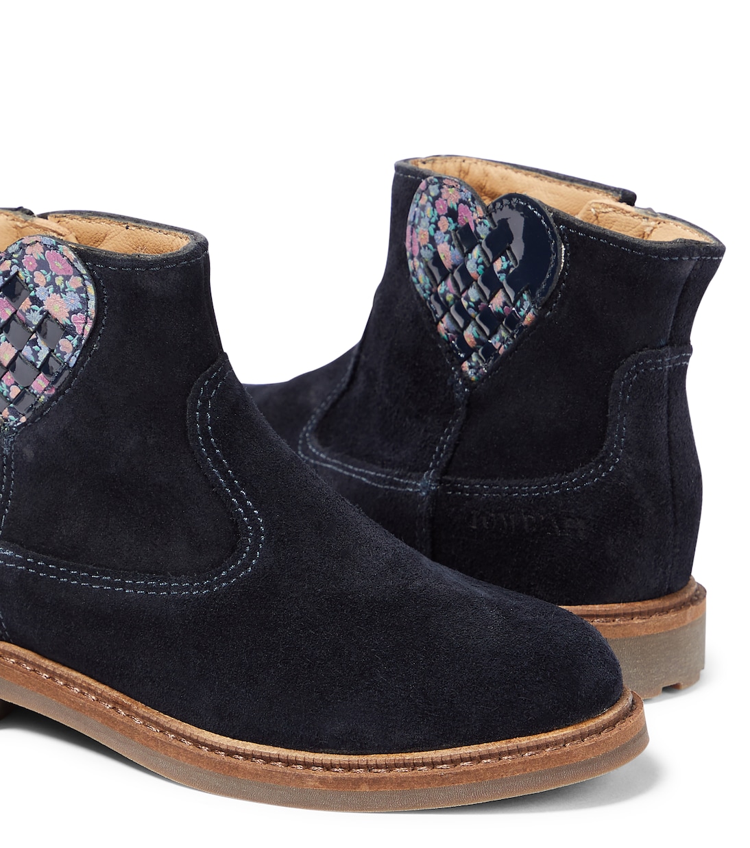 Stivaletti Chelsea patchwork in suede | Pom d'Api