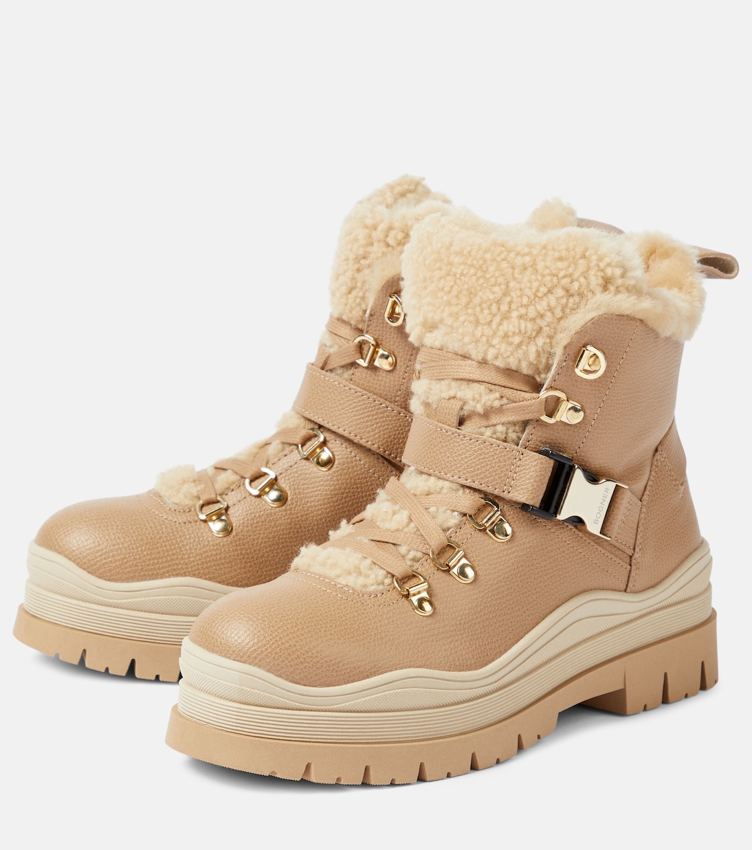 Stivaletti Arosa in pelle e shearling | Bogner