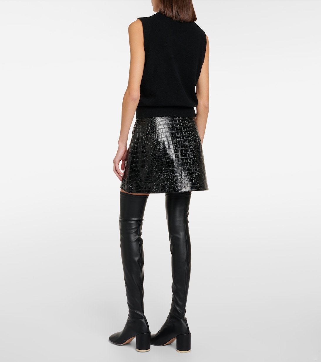 Minirock Mary aus Lederimitat | The Frankie Shop