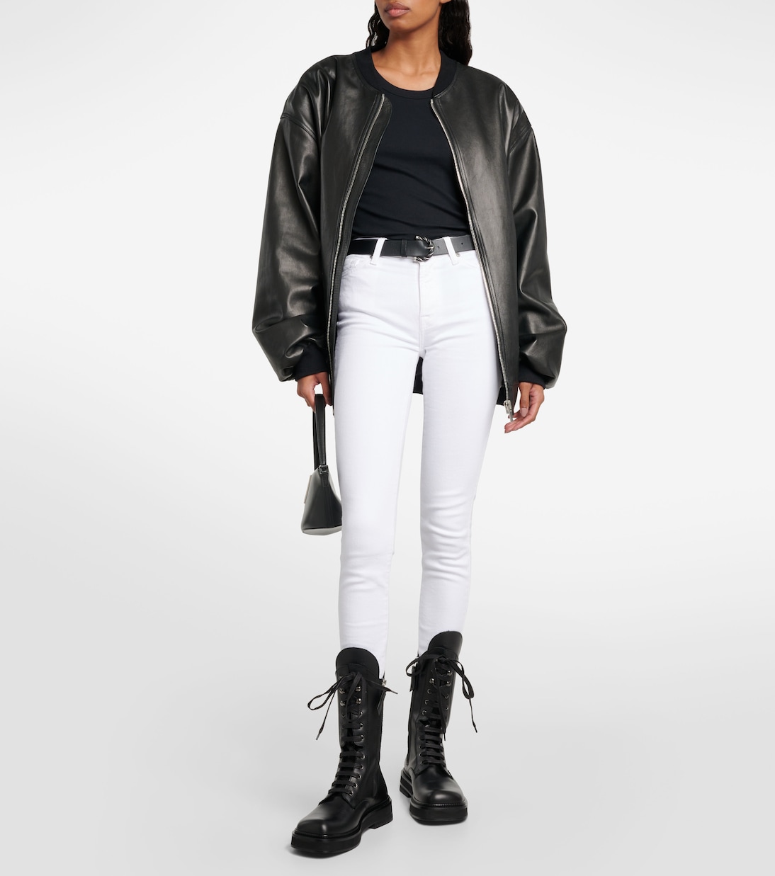 High-rise cropped skinny jeans  | 7 For All Mankind