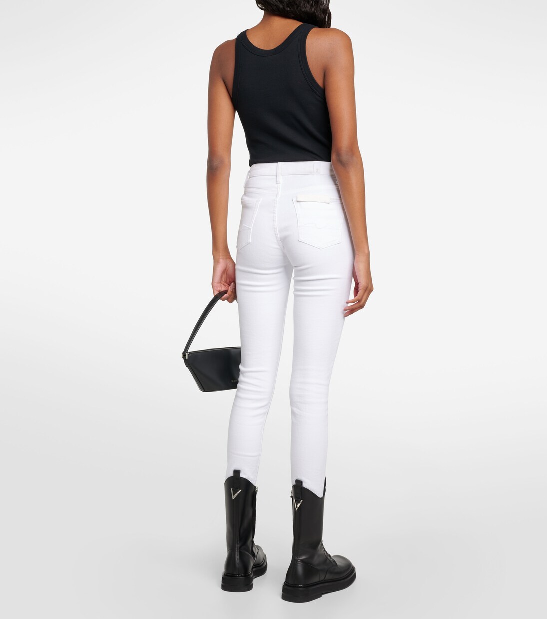 High-rise cropped skinny jeans  | 7 For All Mankind