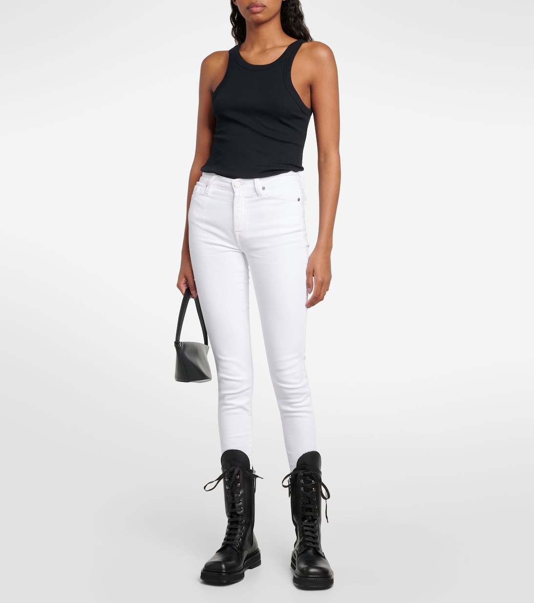 High-rise cropped skinny jeans  | 7 For All Mankind