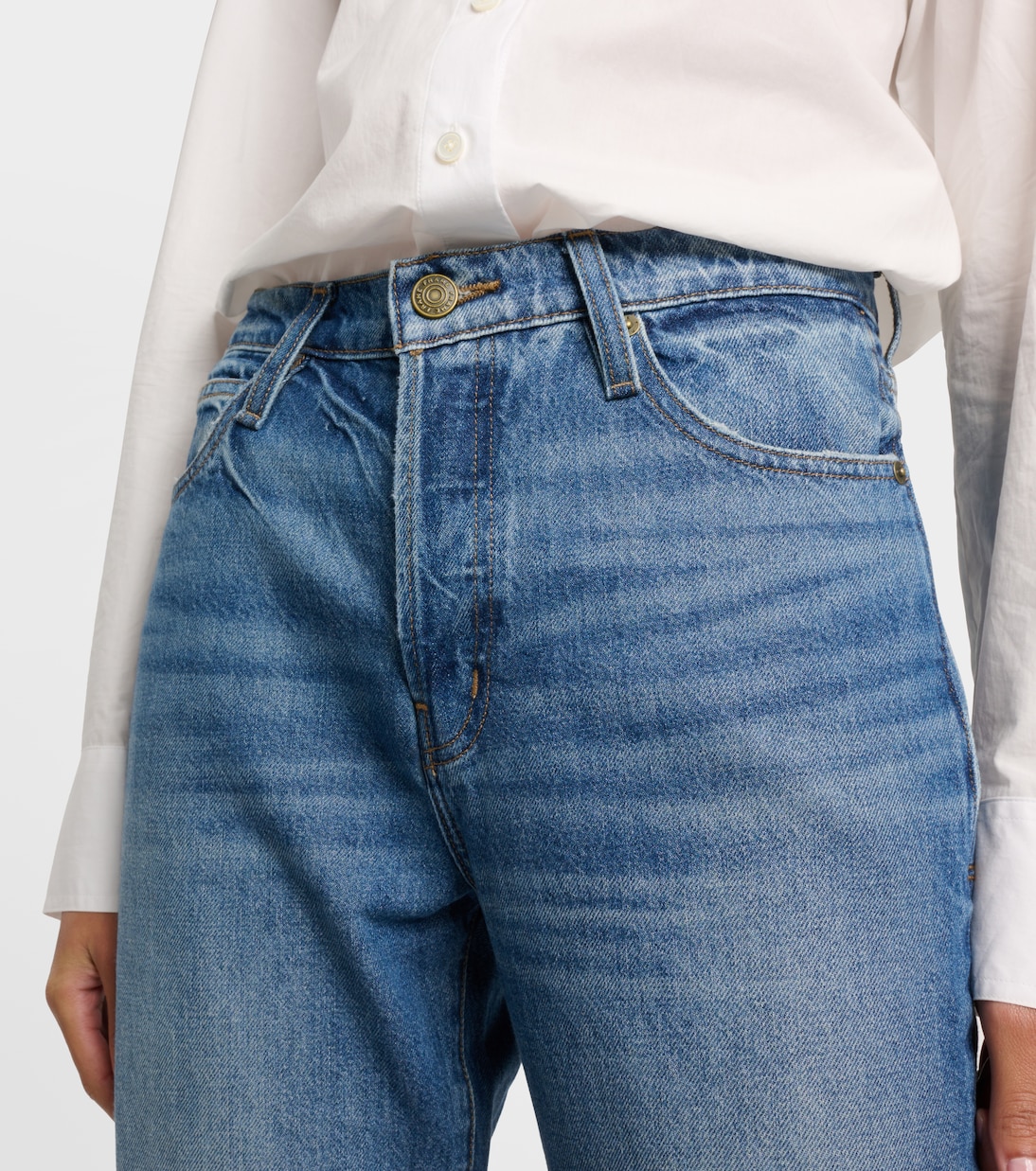 High-Rise Straight Jeans Le Mec | Frame