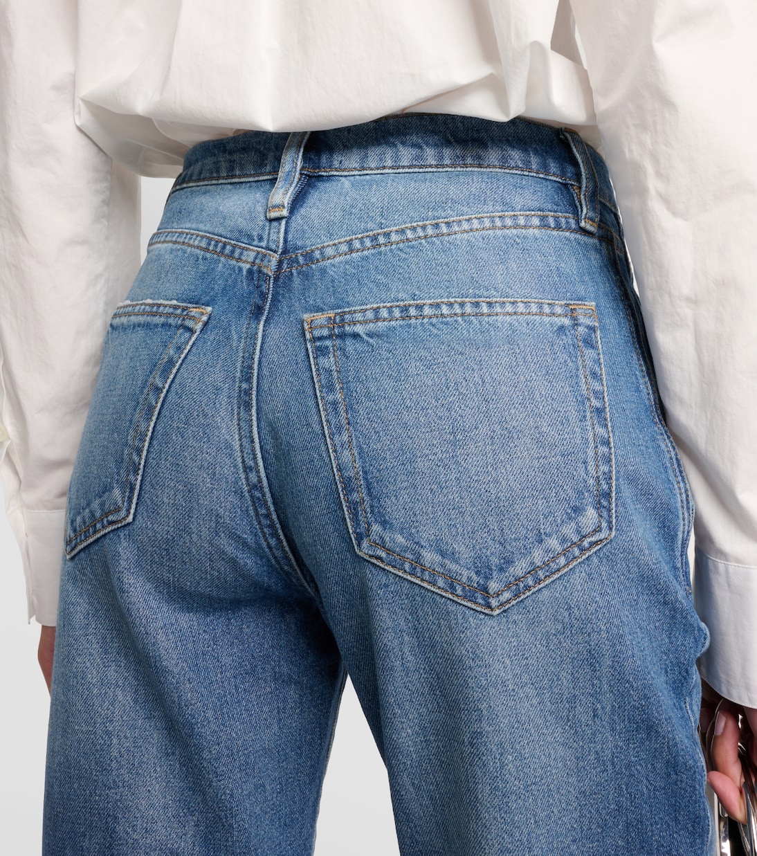 High-Rise Straight Jeans Le Mec | Frame