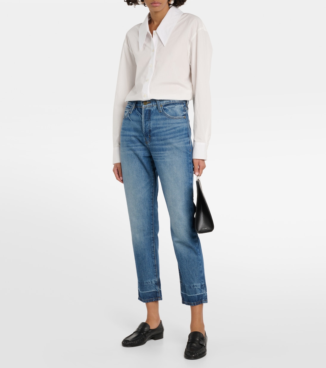 High-Rise Straight Jeans Le Mec | Frame