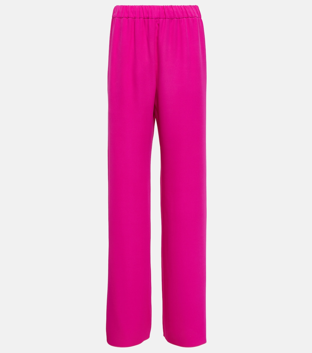 Pantaloni a palazzo in seta a vita alta | Valentino
