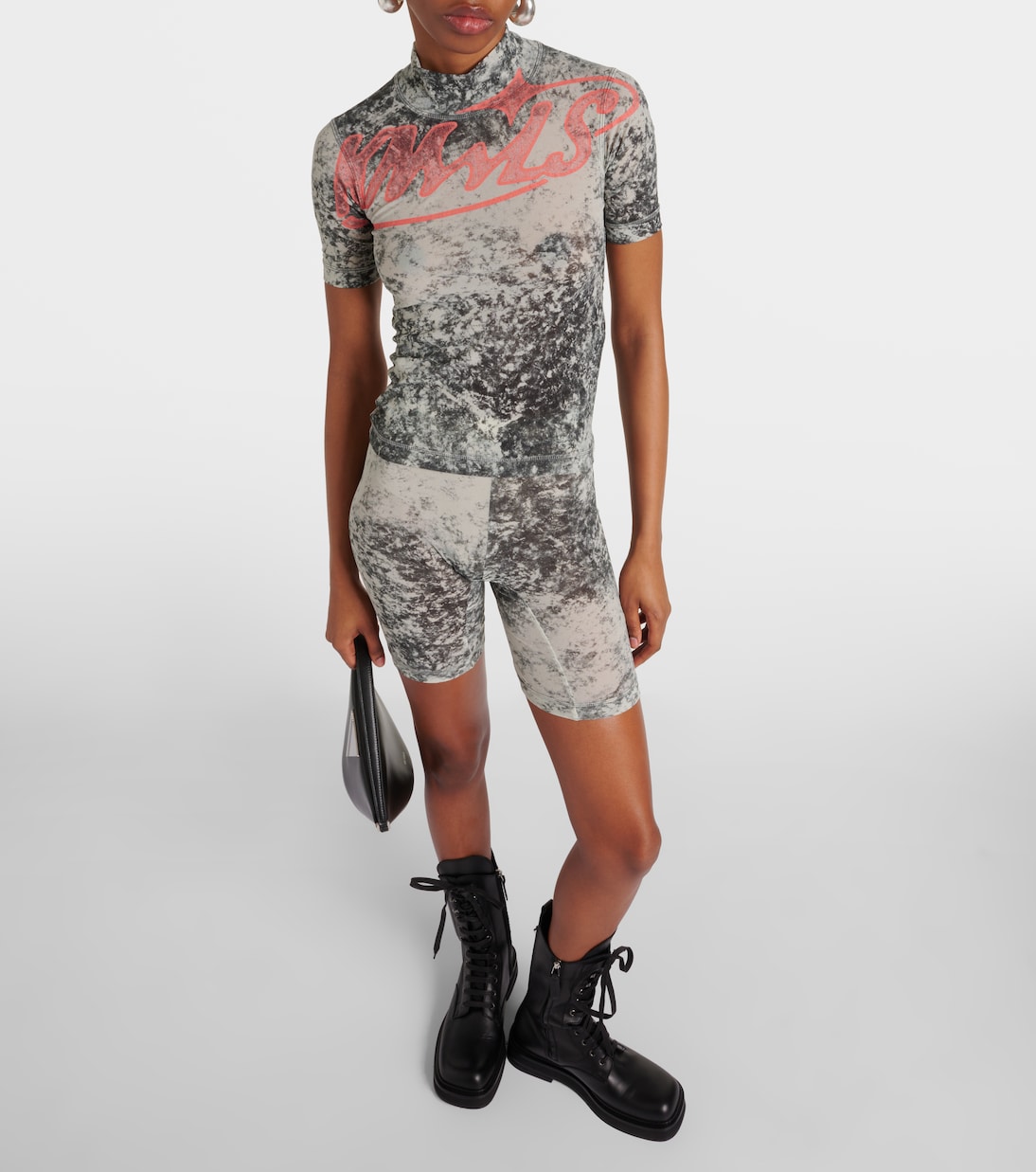 Turbo printed jersey top | KNWLS