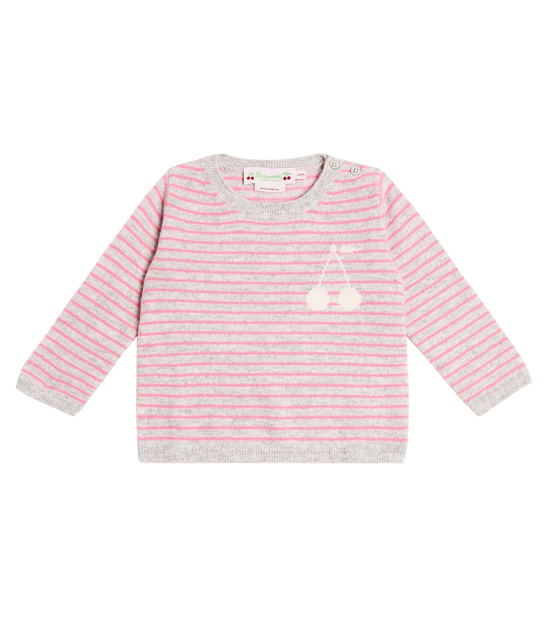 Bébé – Pull Celly rayé en cachemire | Bonpoint