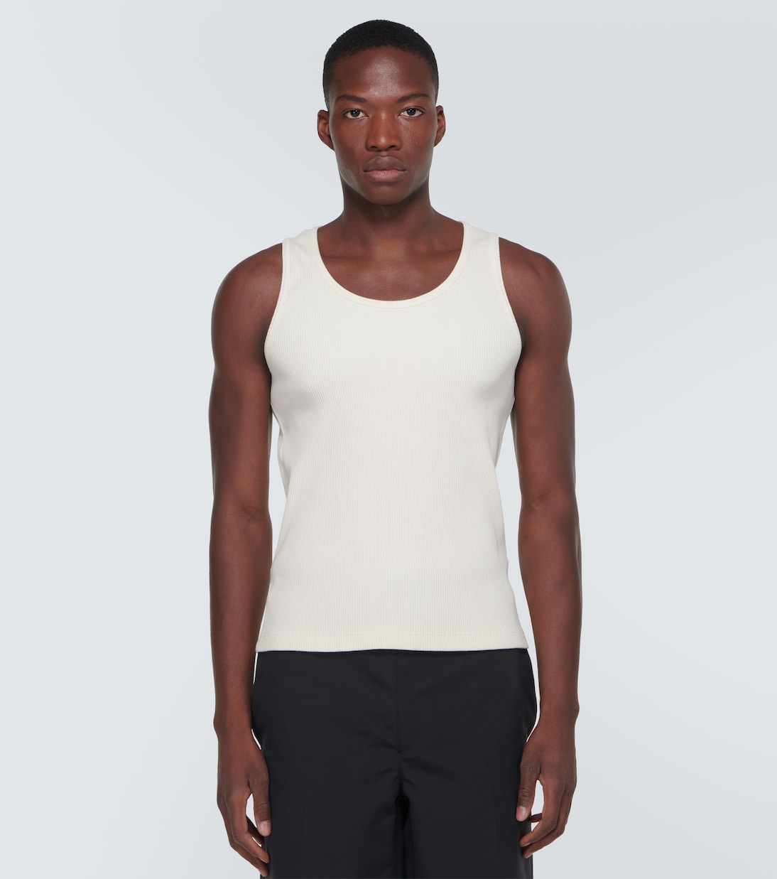 Tank top in jersey di misto cotone | Bottega Veneta