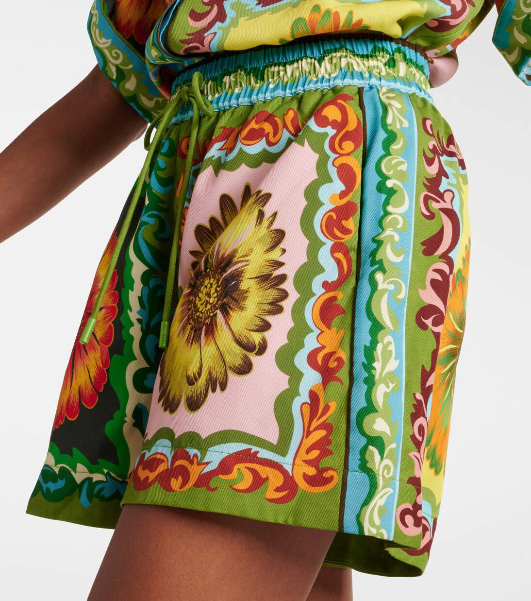 Shorts Disco Daisy in twill con stampa | Alémais