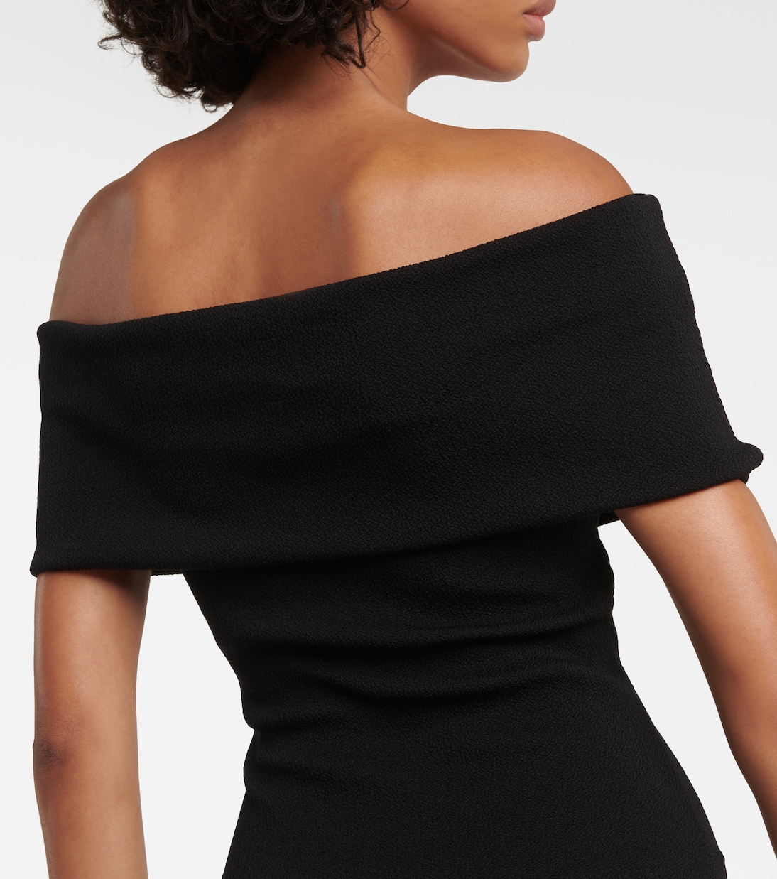 Robe midi à encolure bardot | Bottega Veneta
