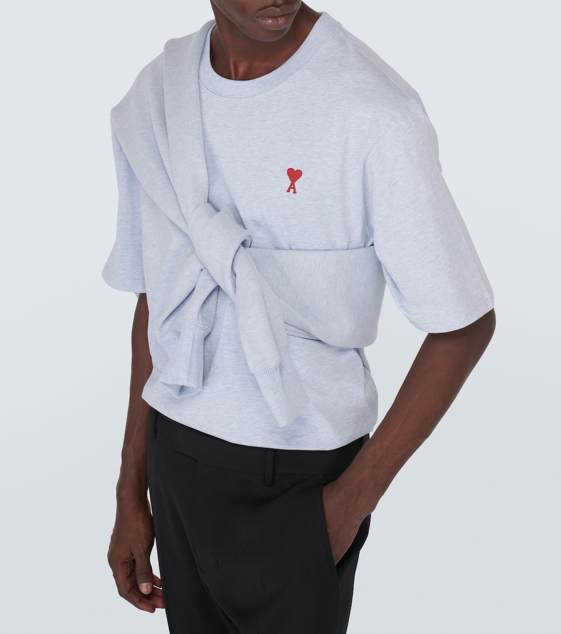 T-Shirt Ami de Cœur aus Baumwoll-Jersey | Ami Paris