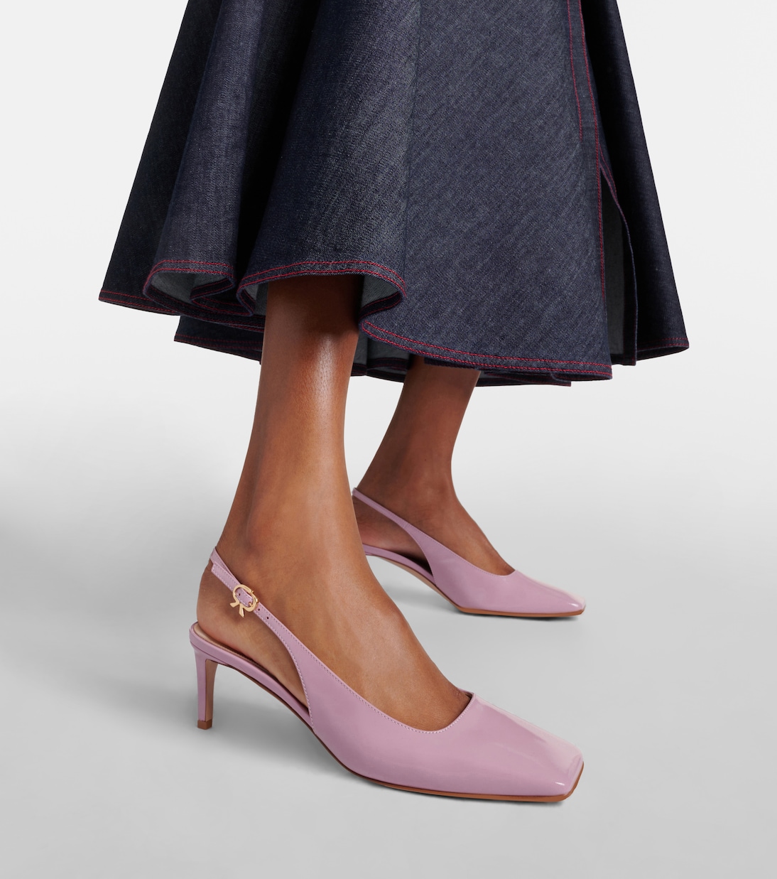 Slingback-Pumps 55 aus Leder | Gianvito Rossi