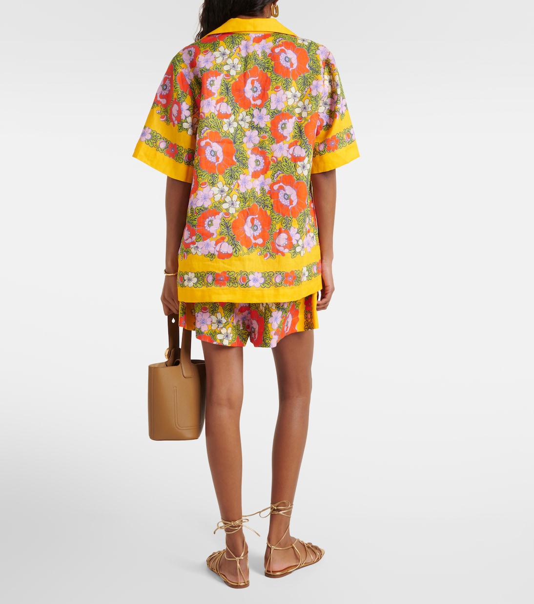 Chemise en lin à fleurs | Alémais