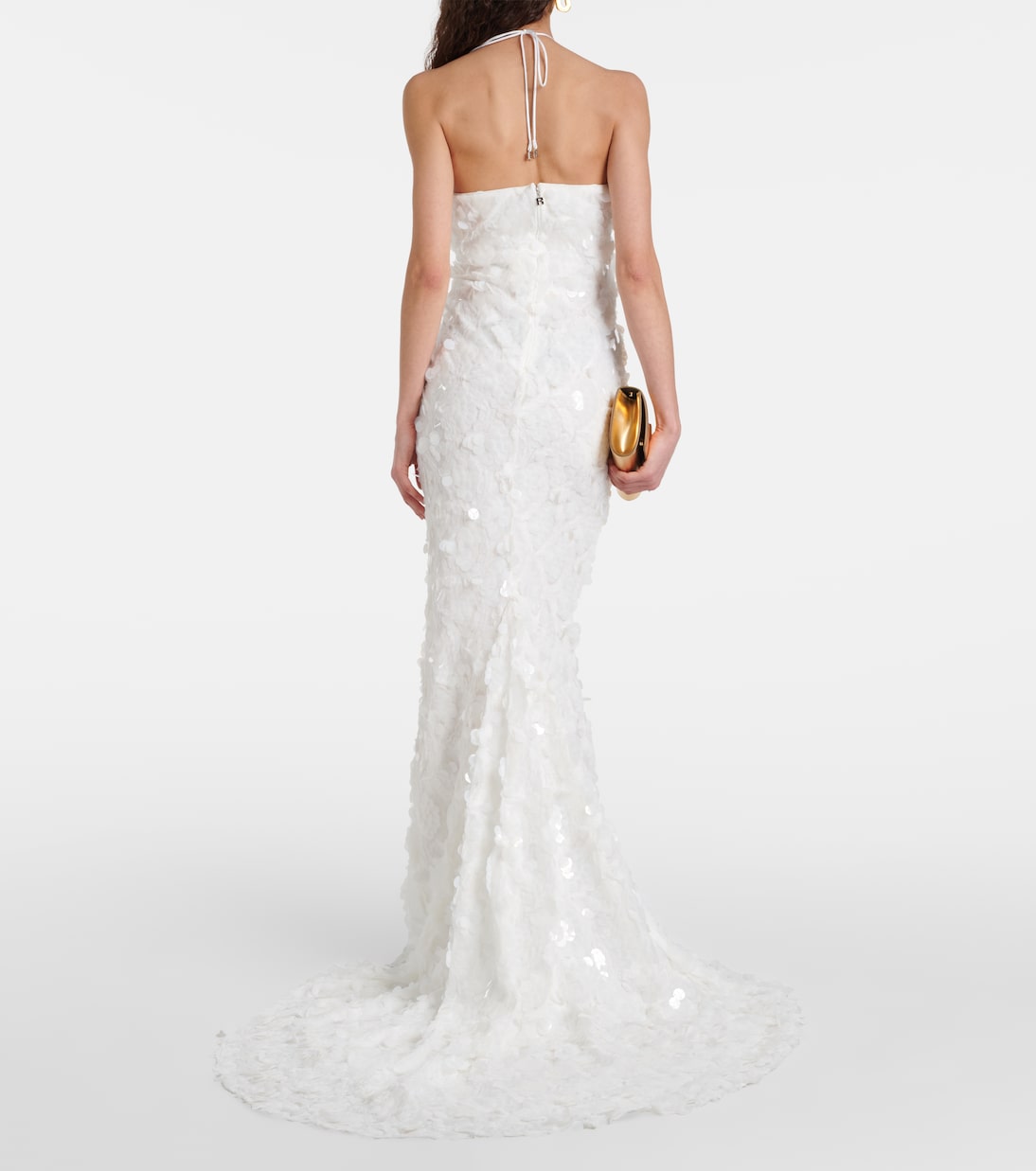 Bridal - Abito lungo in tulle con paillettes | Rotate