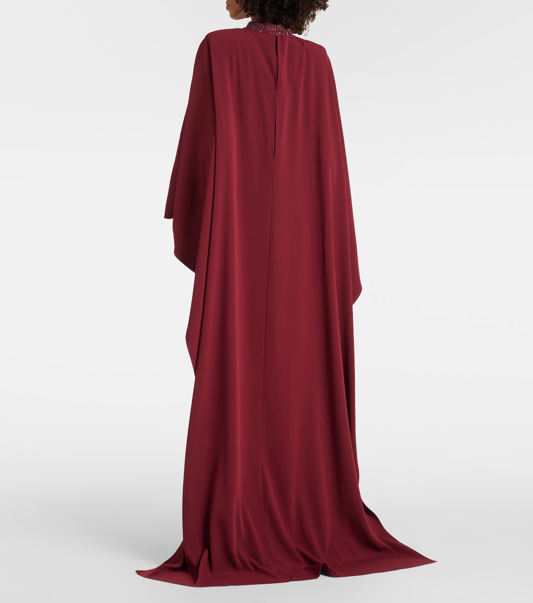 Caped crystal-embellished gown | Roland Mouret