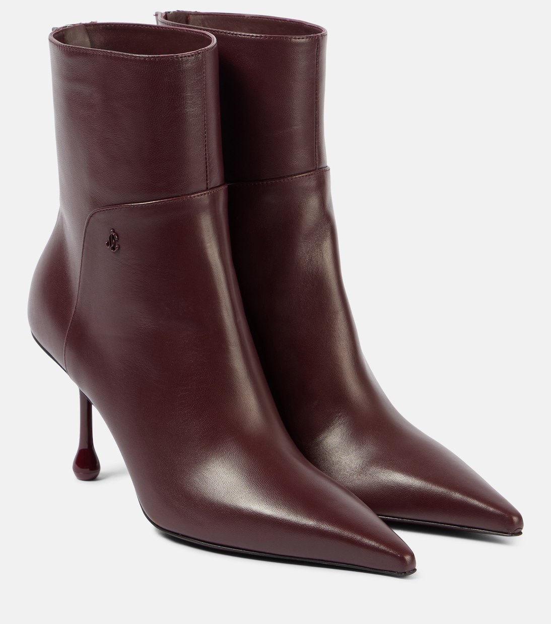 Ankle Boots Cycas 80 aus Leder in Rot Jimmy Choo Mytheresa