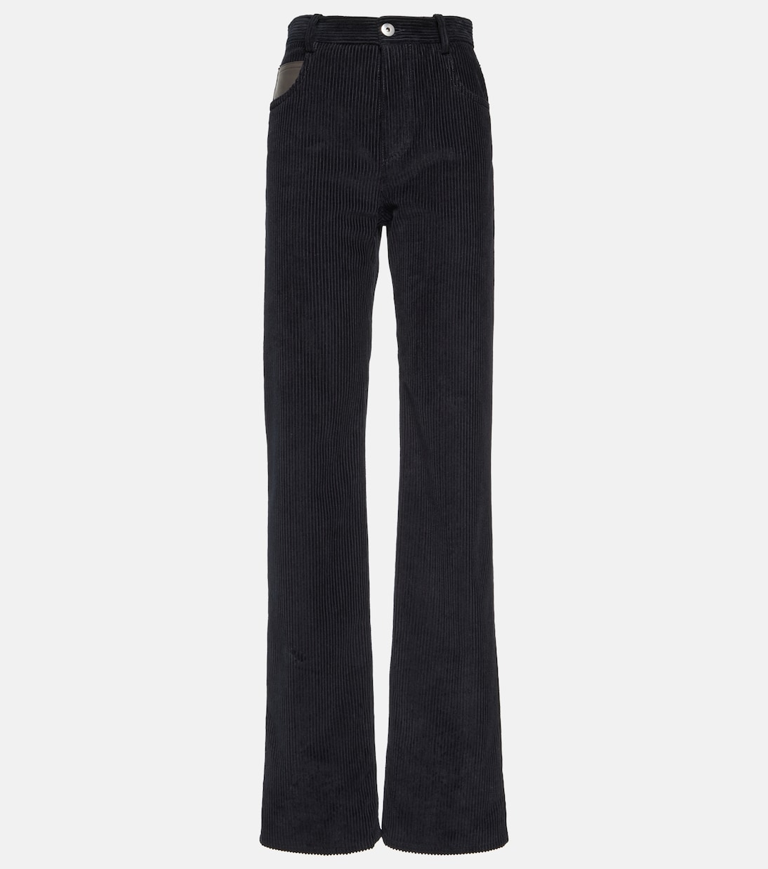 Gerade High-Rise-Hose aus Baumwoll-Cord | Bottega Veneta