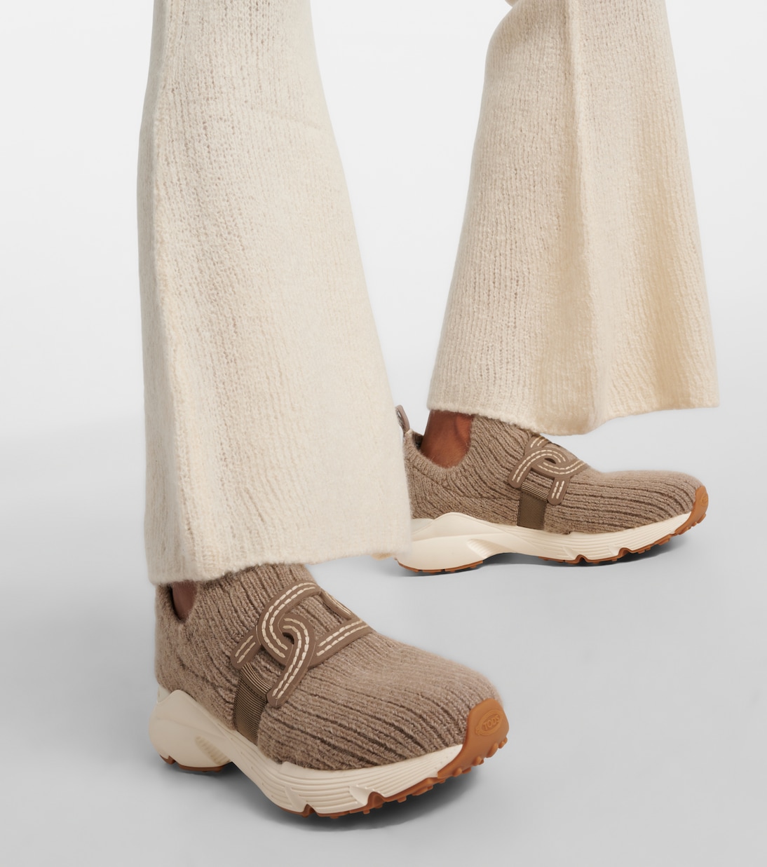 Sneakers Kate aus Strick mit Leder | Tod's
