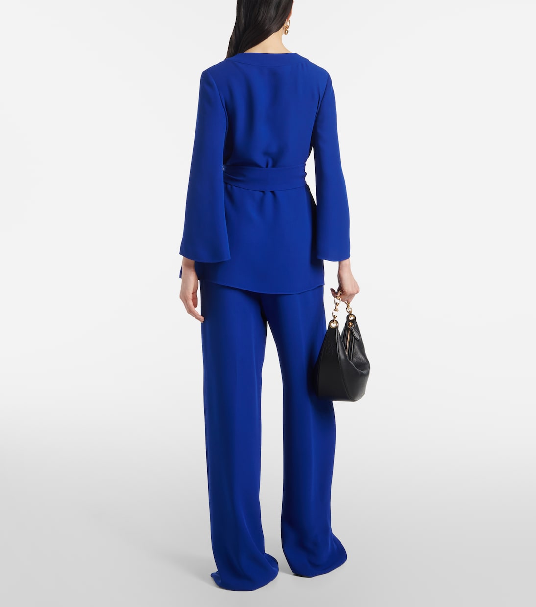 VGold Cady Couture belted blouse | Valentino