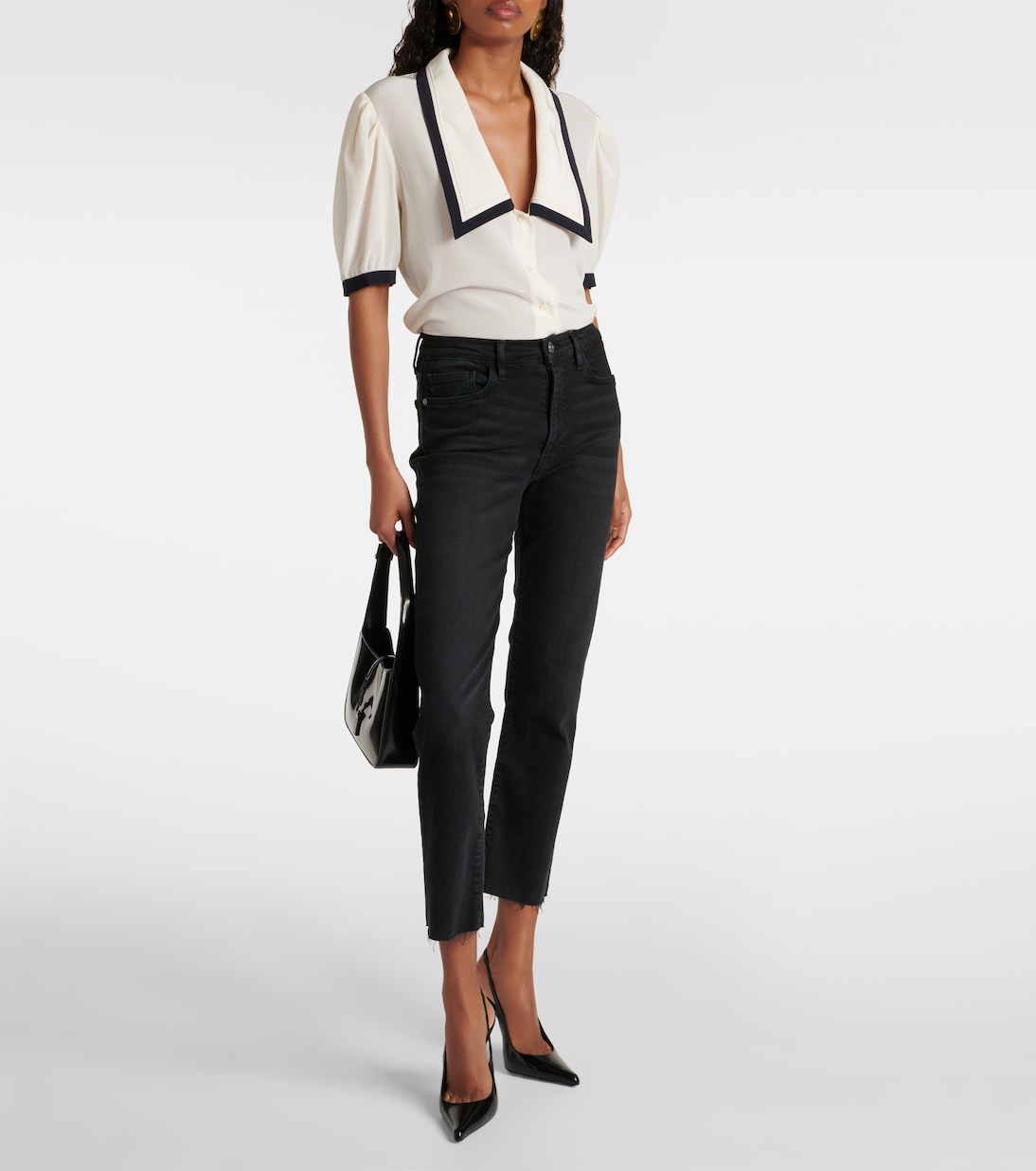 Le High cropped slim jeans | Frame