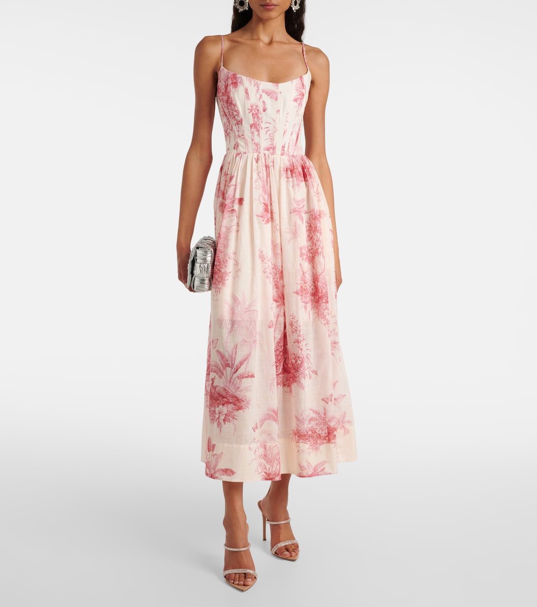 Abito Waverly in cotone con stampa | Zimmermann