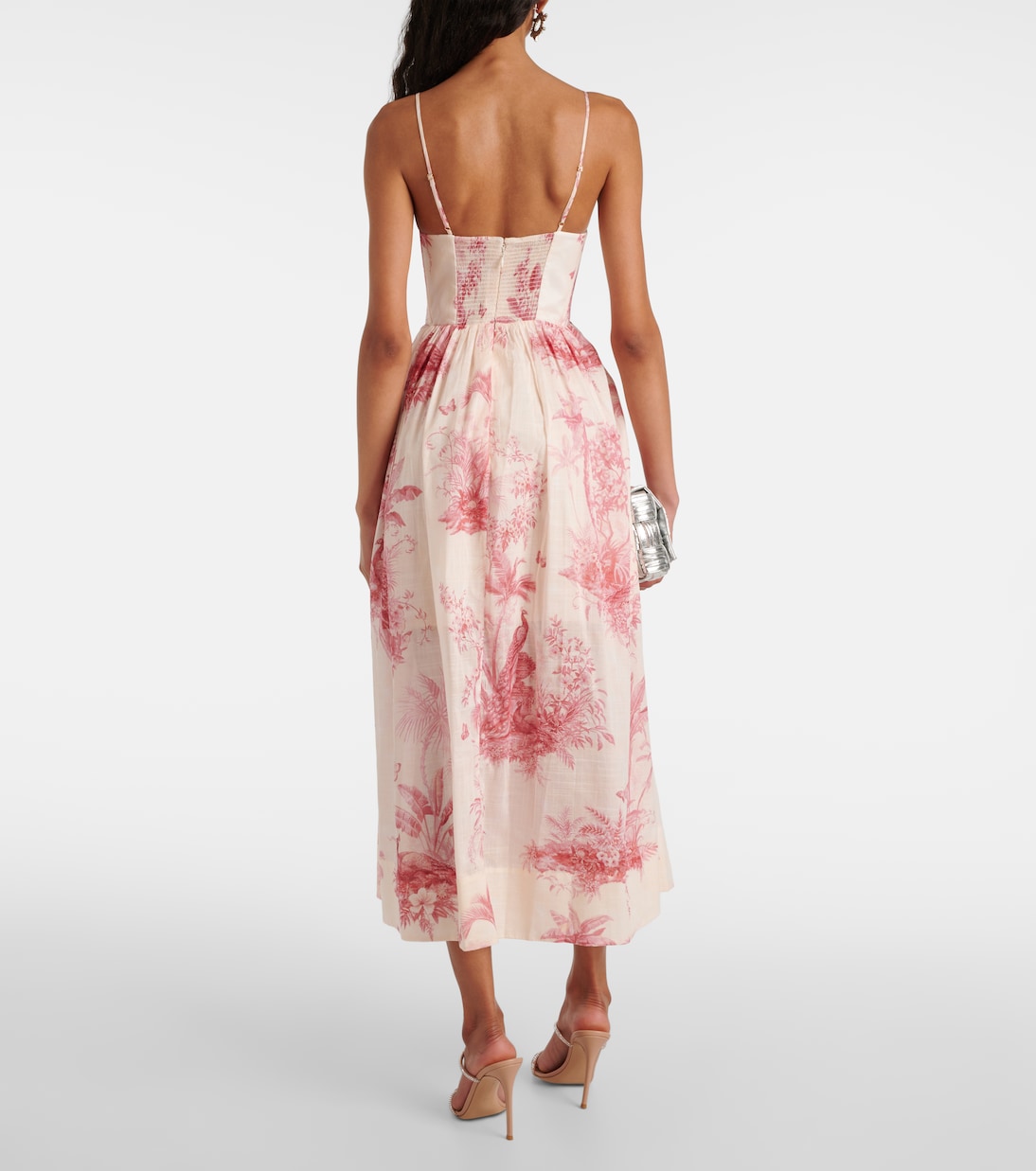Abito Waverly in cotone con stampa | Zimmermann
