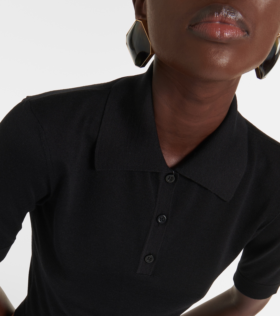 Polo en cachemire, laine et soie | Saint Laurent