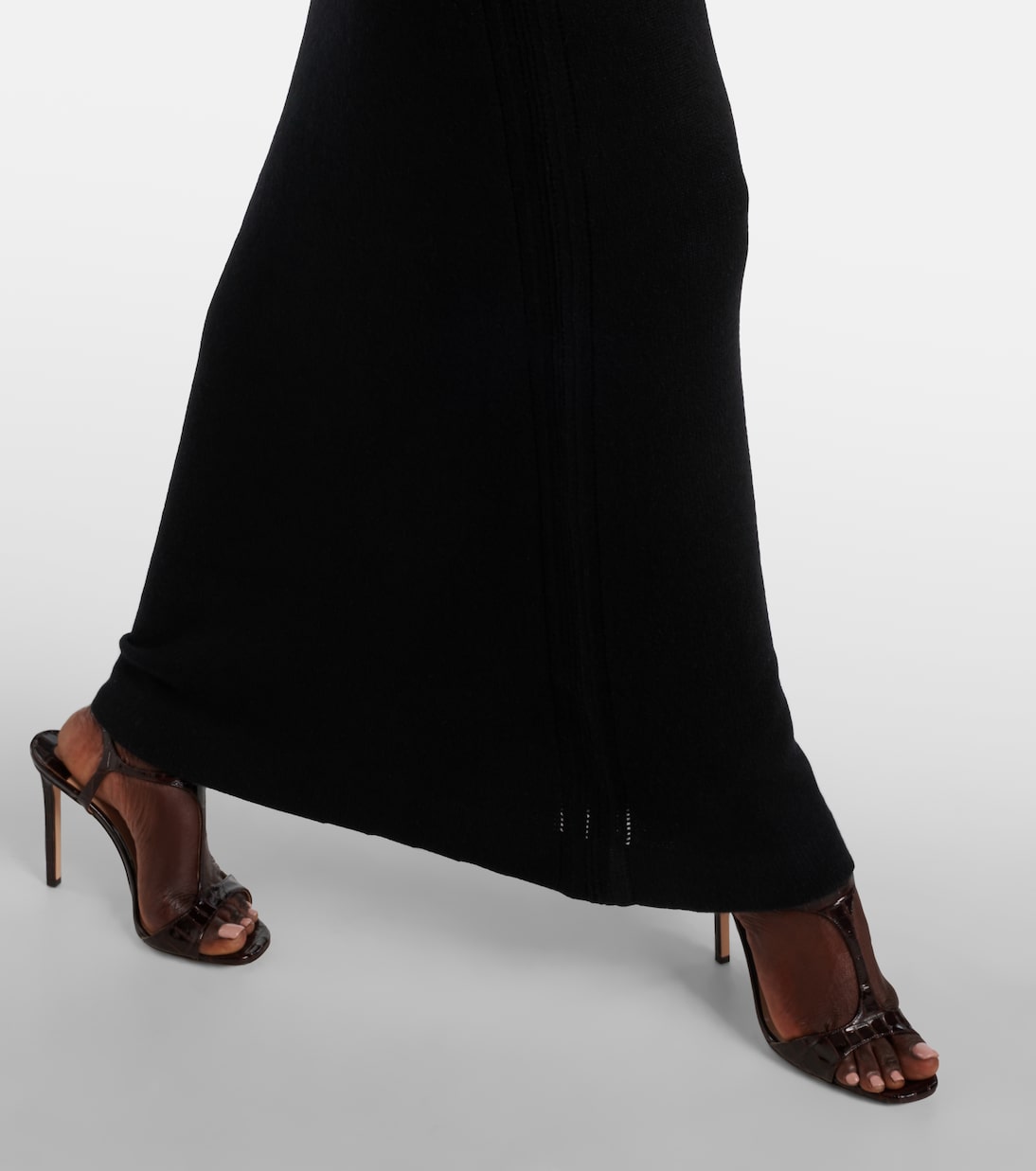 Robe longue à col roulé en cachemire | Tom Ford