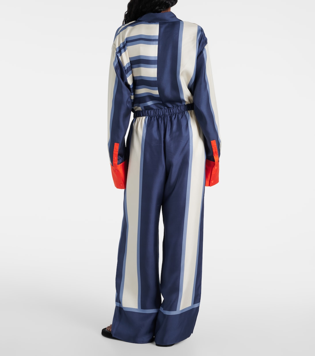 Dazed printed silk palazzo pants | SIR