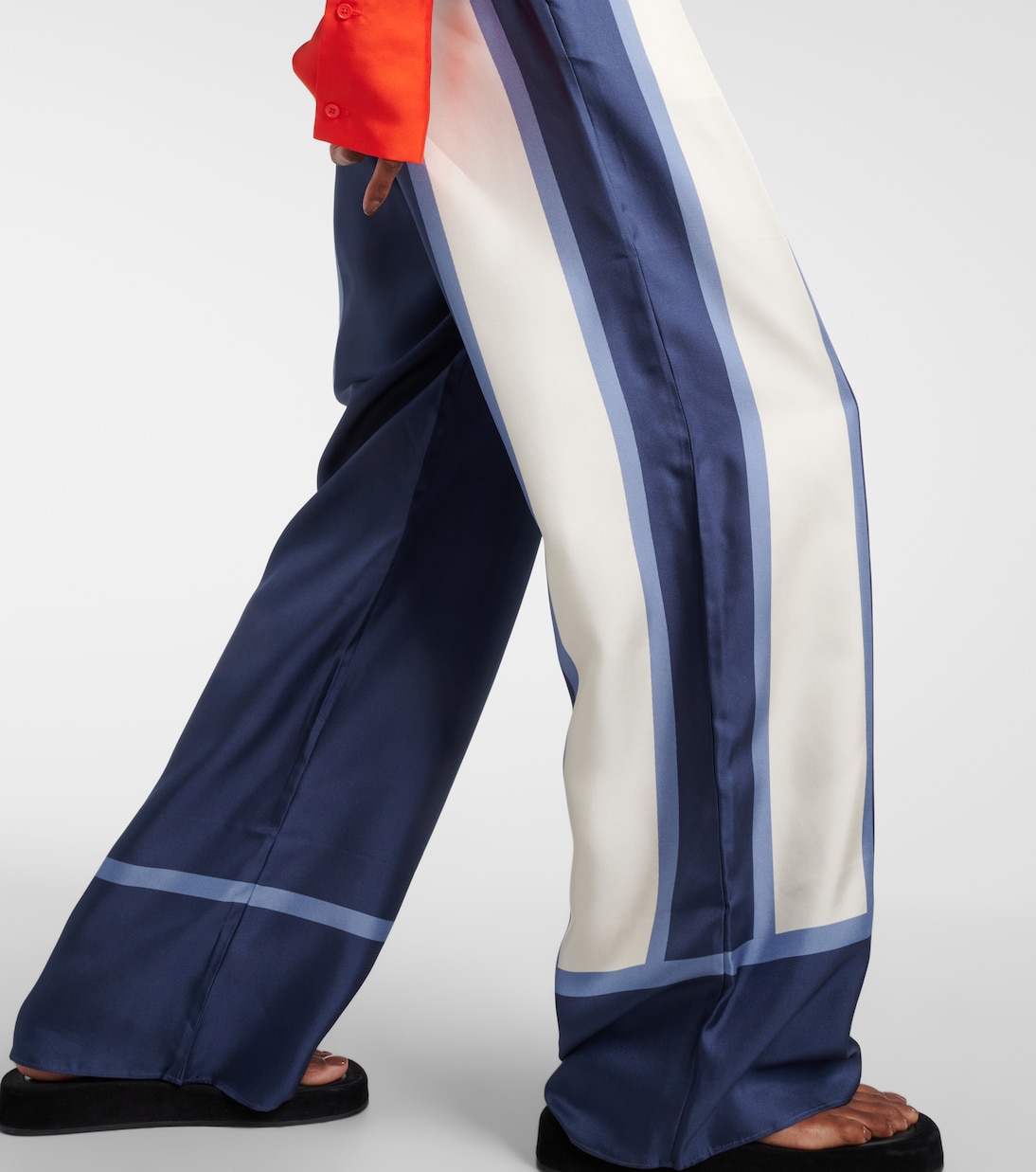 Dazed printed silk palazzo pants | SIR