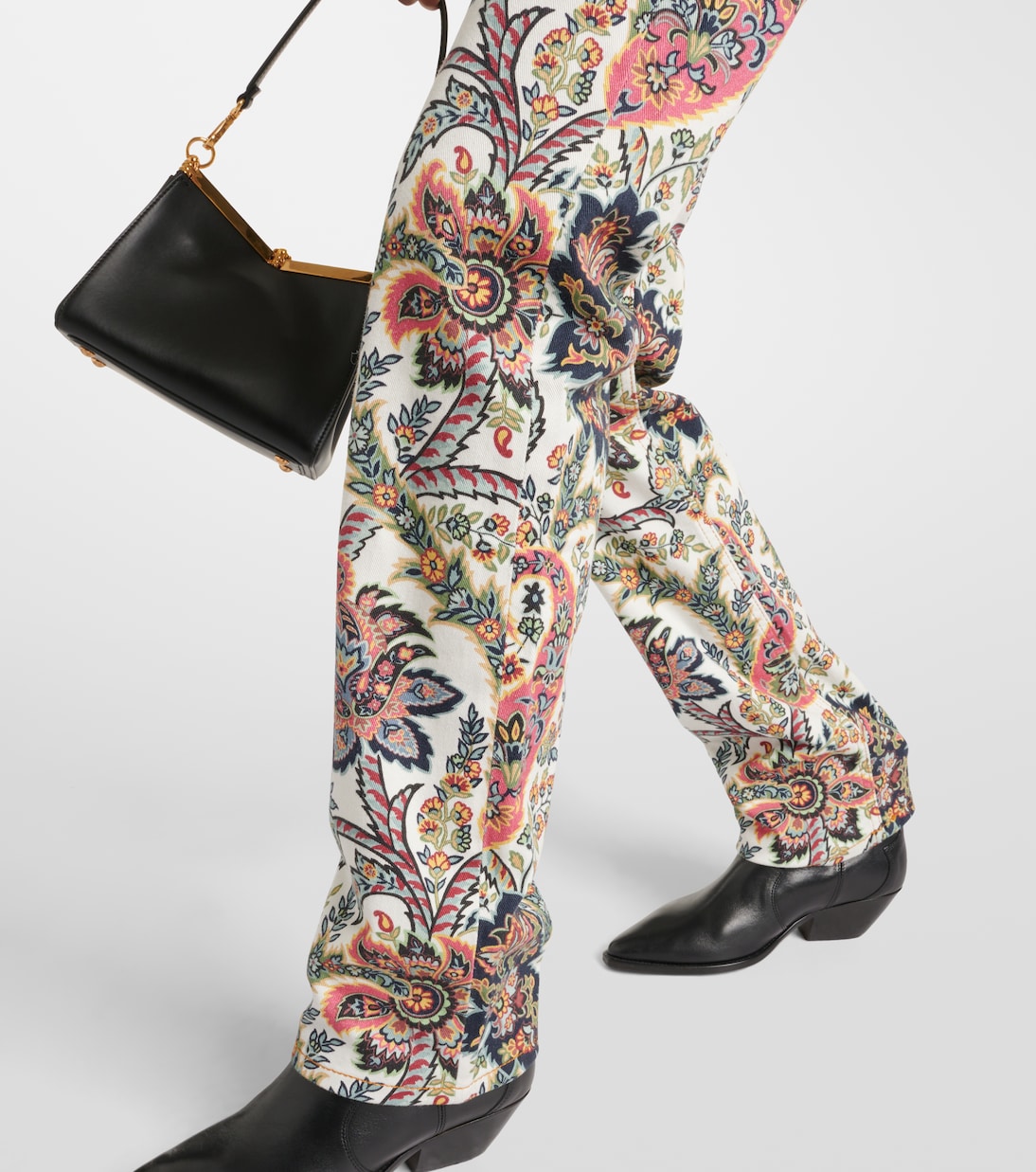 Bedruckte Mid-Rise Straight Jeans | Etro