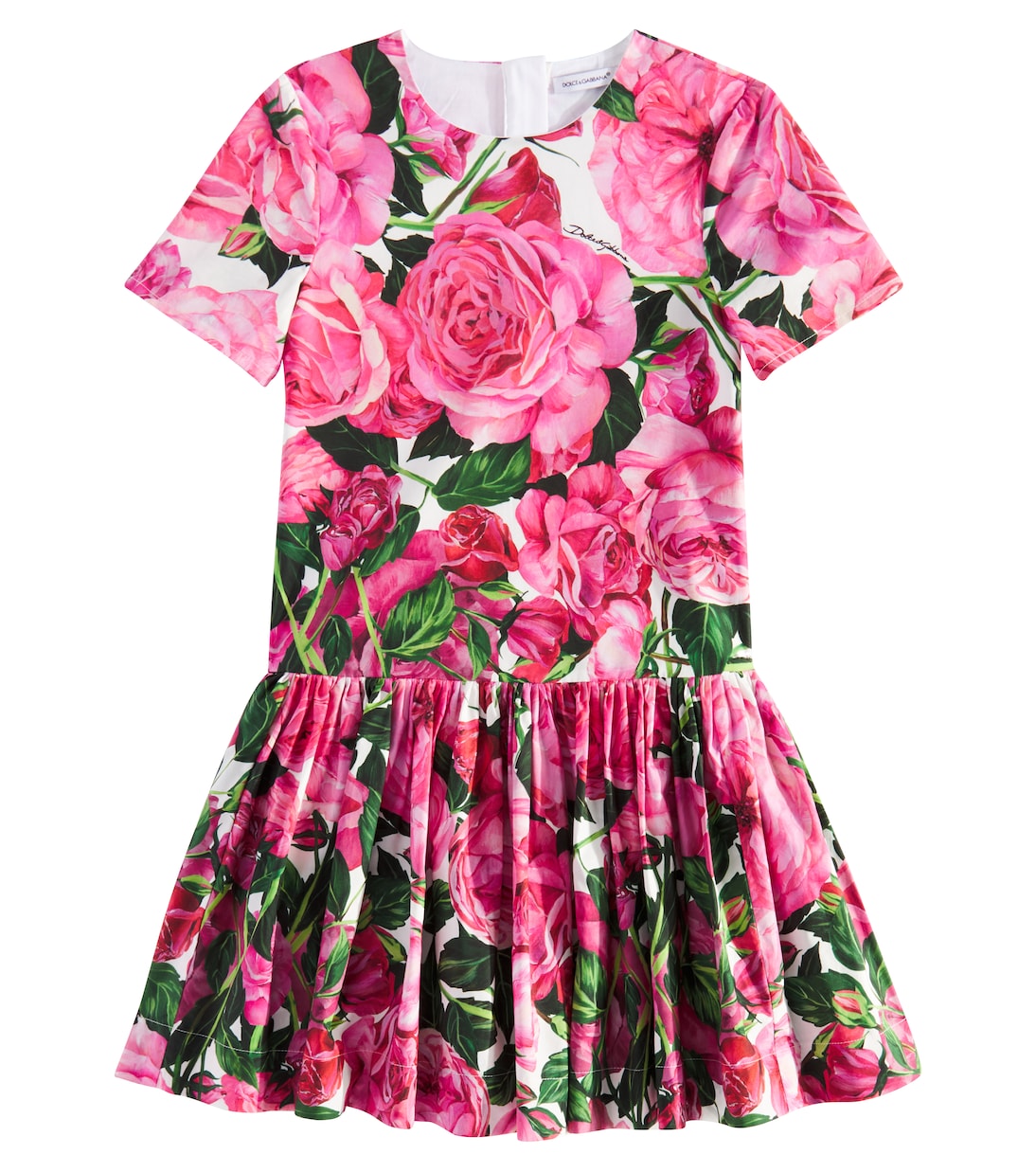 Abito in popeline di cotone | Dolce&Gabbana Kids